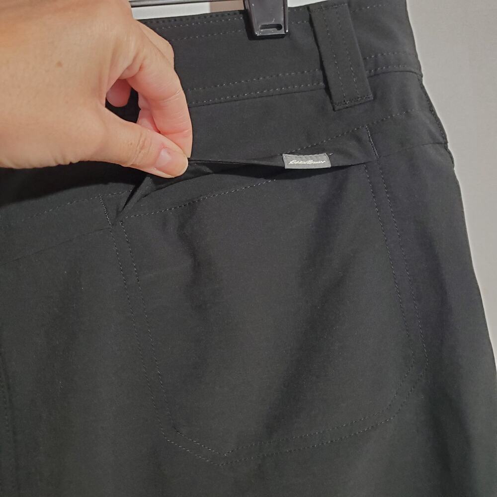 Eddie Bauer Adventure Active Stretch Skort Womens Size 8 Black Sport Hiking Golf - Picture 4 of 12